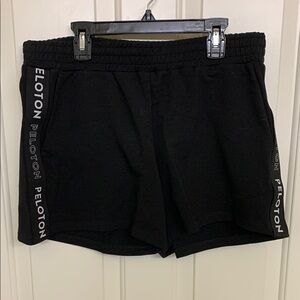 Peloton Black Athletic Shorts Lightweight Breathable